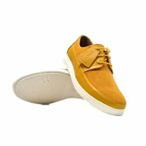 British Walkers Westminster Bally Style Men's Yellow Leather and Suede Low Top Sneakers