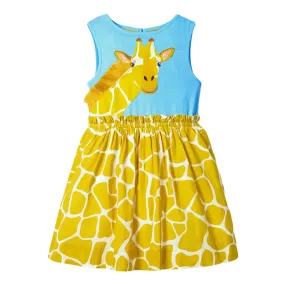 Casual Sleeveless Giraffe Dress