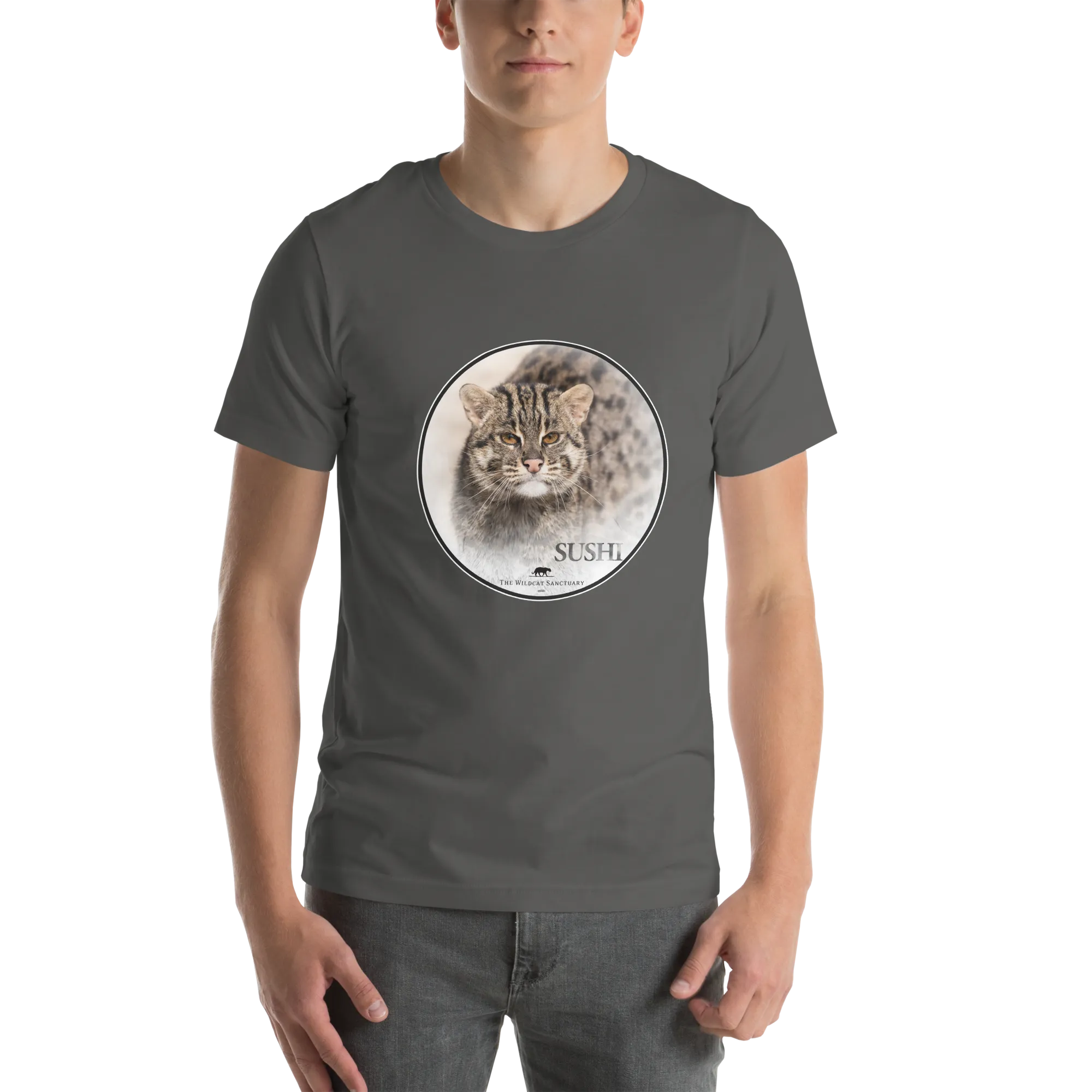 Fishing Cat Sushi Short Sleeve T-Shirt