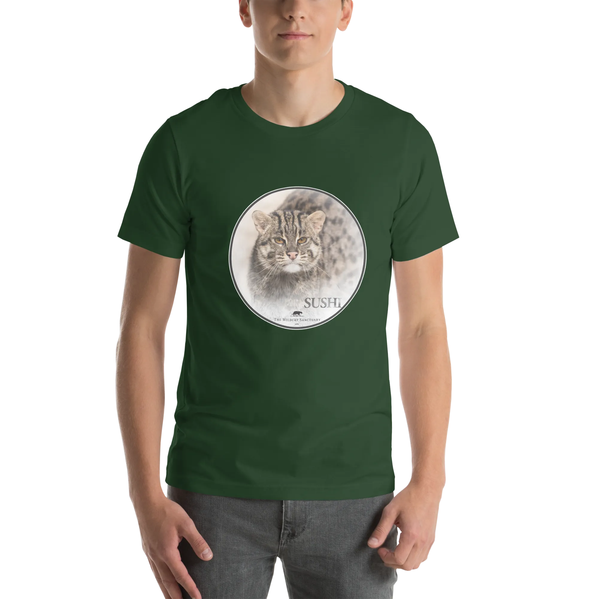 Fishing Cat Sushi Short Sleeve T-Shirt