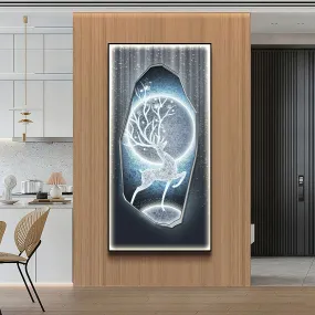 Futuristic Wall Art Moonlight Wild Deer