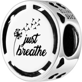 Just Breath Pendant Bead Charm