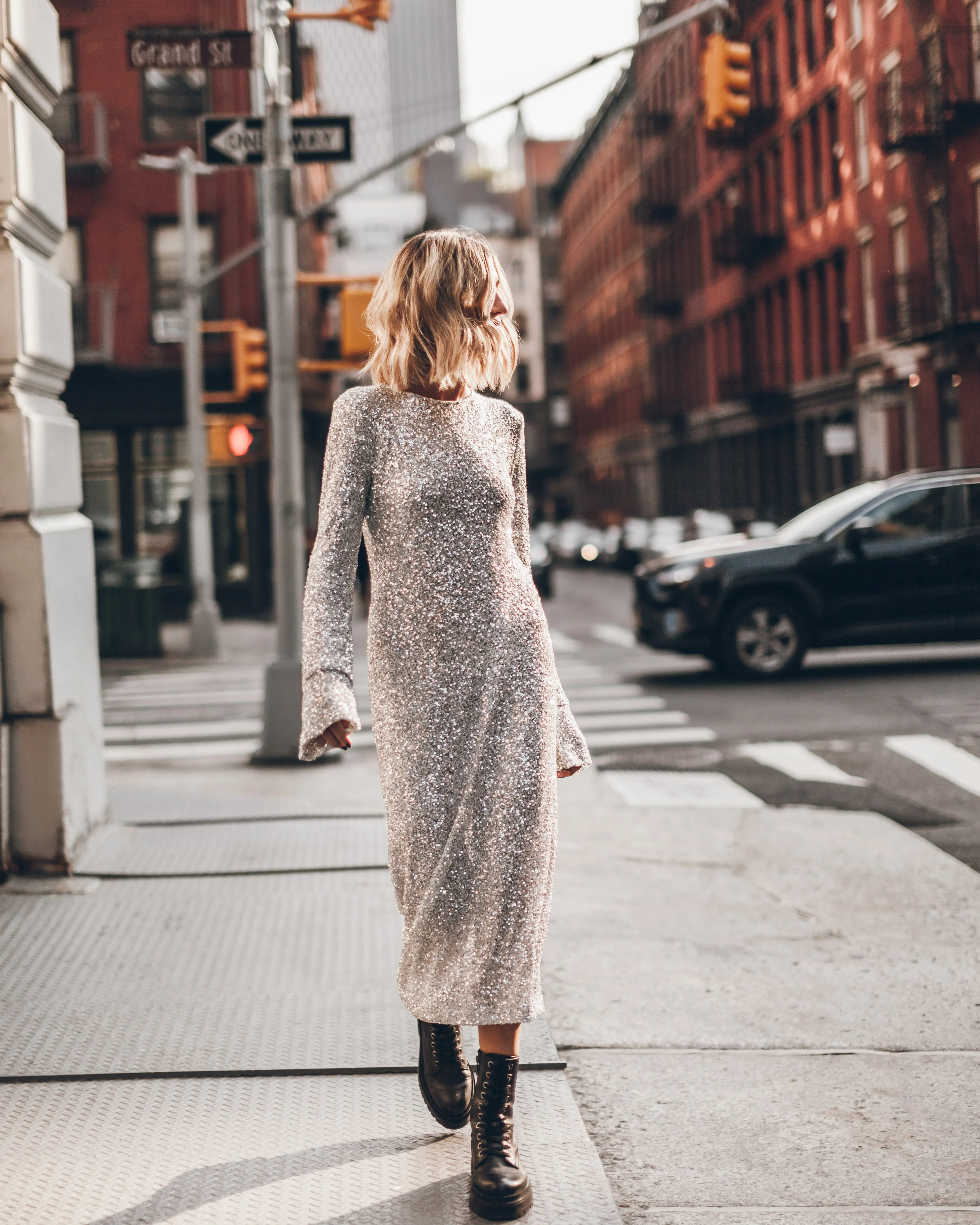 The Light Long Sequin Dress