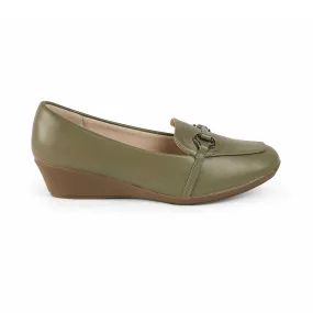 Tresmode Trevy Green Women's Casual Sole Loafers